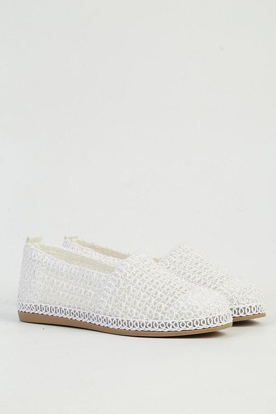 Pierre Cardin White Women's Ballerina Casual Shoes Pc-54572