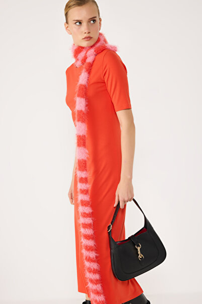 No Matter What Half Sleeve Slit Basic Dress