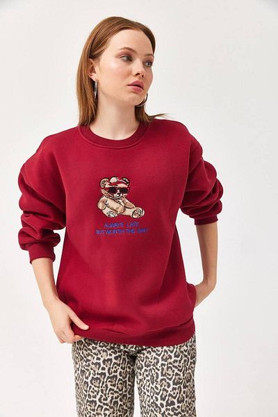 DOĞRUPARK TEKSTİL Embroidery Detail 3 Threads Shordon Sweat