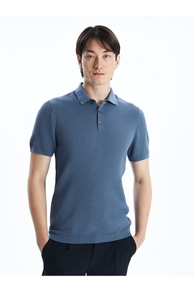 LC Waikiki Pulover pentru bărbați, cu mânecă scurtă, cu gât polo, sezon nou - S53397Z8