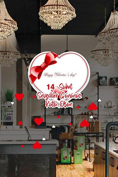 MIGNATIS Inimă La mulți ani de Ziua Îndrăgostiților Autocolant pentru vitrină...