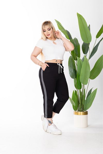 Esina Pantaloni de trening Capri pentru damă