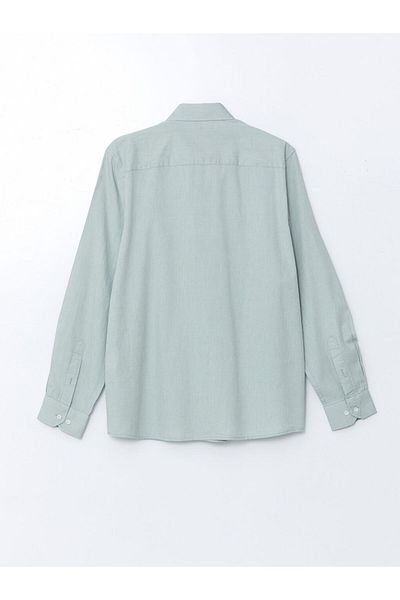 LC Waikiki Ανδρικό μακρυμάνικο πουκάμισο Oxford LCW Vision Slim Fit