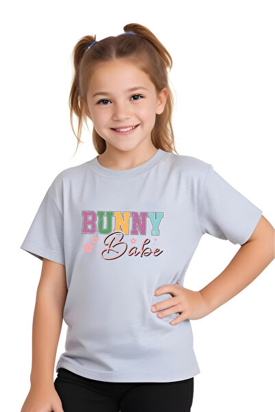 YA KO KİDS Bunny Štampano Djevojačka majica kratkih rukava T-shirt