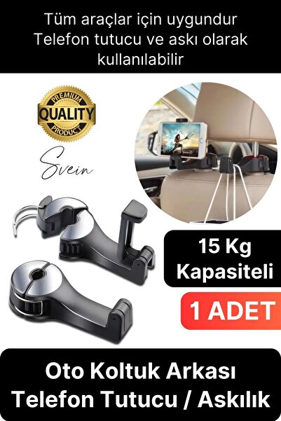 Svein Suport pentru telefon și tabletă pentru spătarul scaunului auto, cu reg...