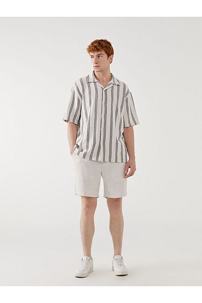 LC Waikiki Regular Fit Short Sleeve Striped Men's Shirt