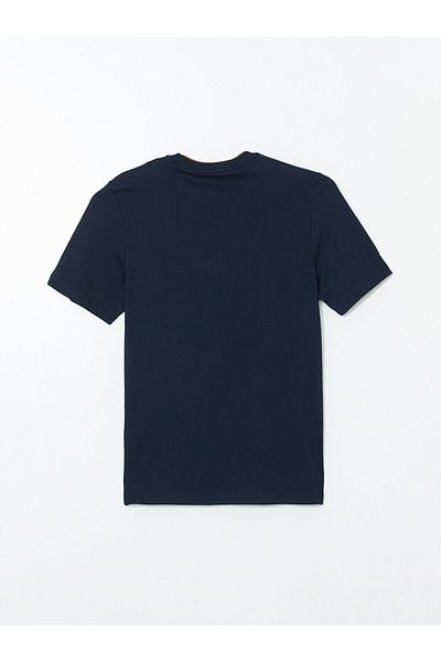 LC Waikiki Ανδρικό μπλουζάκι New Season Crew Neck με κοντό μανίκι χτενισμένο βαμβακερό μπλουζάκι - S57318Z8