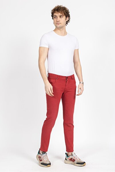Villager&Son Bgtt Unisex Kot Pantolon 24k Ymz KIRMIZI