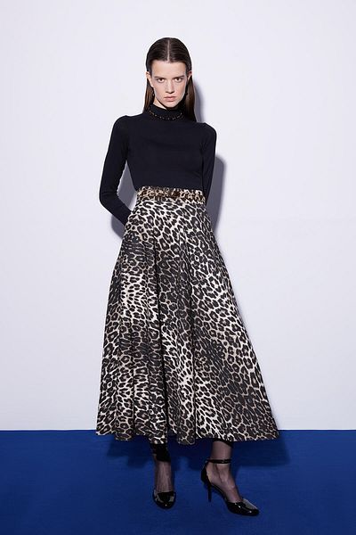 Touché Privé FUSTA GABARDIN cu model în linie A
