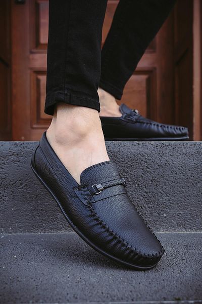 Oksit Mnc 205 Buckle Detailed Comfortable Daily Men's Loafer Shoes