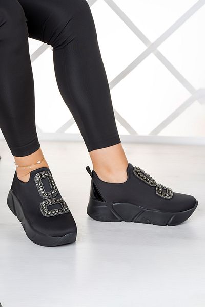 Erkan Saçmacı Detailní tenisky Almendra Black Stretch Stone