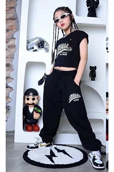 NoVibe Set de trening pentru copii, cu mânecă scurtă, din bumbac pieptănat, i...