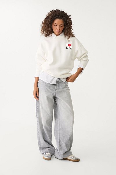 Stradivarius I love NY oversize sweatshirt
