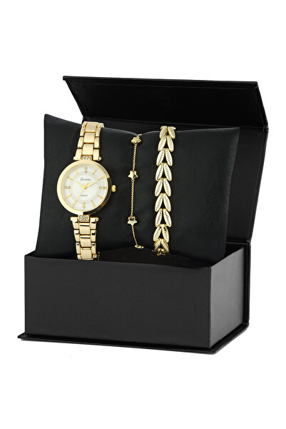 Forentina Gold Metal Kol Saati Yıldız Bileklik Kombin Set PS3921