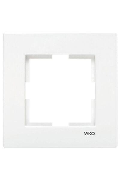 VİKO Karre Topraklı Priz Çerçeve (BEYAZ)