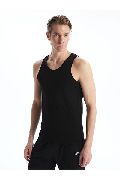LC Waikiki New Season U Neck Combed Cotton Men's Undershirt 2-Piece - S50030Z8