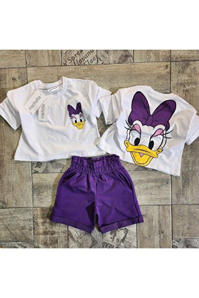 MANCY Детски комплект горнище и долнище с принт с маргаритки