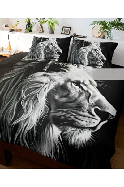 Elmas Dizayn Cotton Satin Single Person Special Design Duvet Cover Set - 160X...
