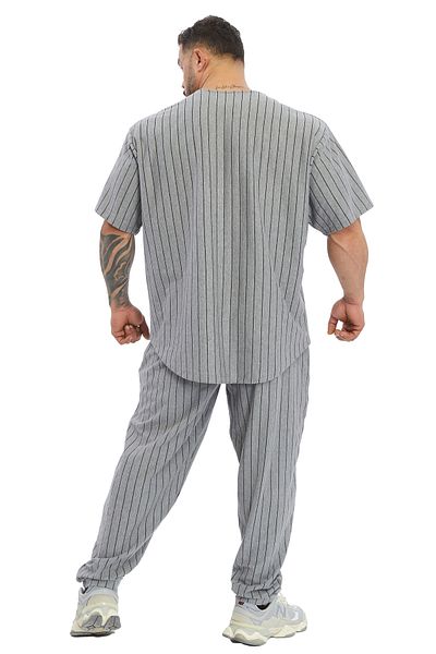 Big Sam Loose Fit Thin Striped Summer Sweatpants Big Sam Pnt1408