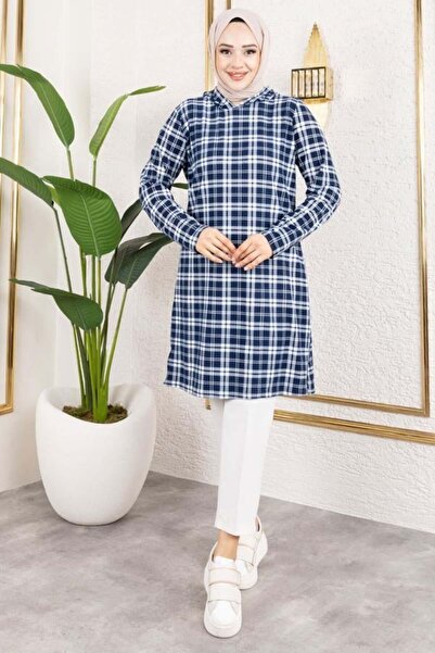 Genel Markalar Kapşonlu Kışlık Spor Tunik