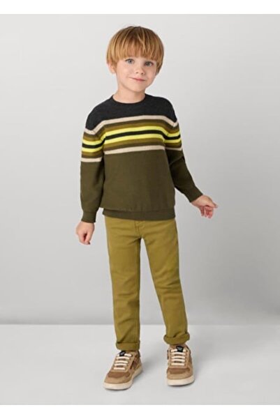 MAYORAL بنطال بيستو للأولاد بعمر 04-09 سنة باللون الأخضر