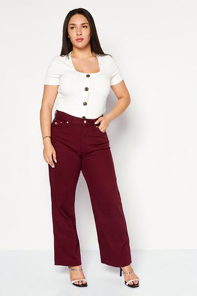 Tommy Jeans Women Regular Fit Washed Denim Jeans, Maroon