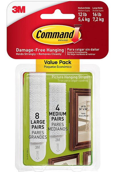 COMMAND 17209UKN PHS M/L 4M+8L/PCK 24PC K/CV