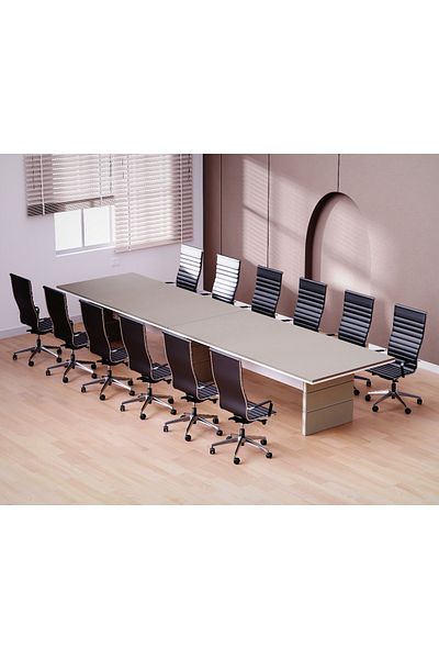 Mahmayi Zelda Conference Table | Office Conference cum Meeting Table, Anthracite Linen_480cm