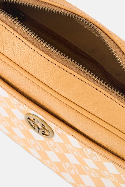 Fossil Women Embroidered Cross Body Bag, 16 H x 23 L x 6 W cm, White