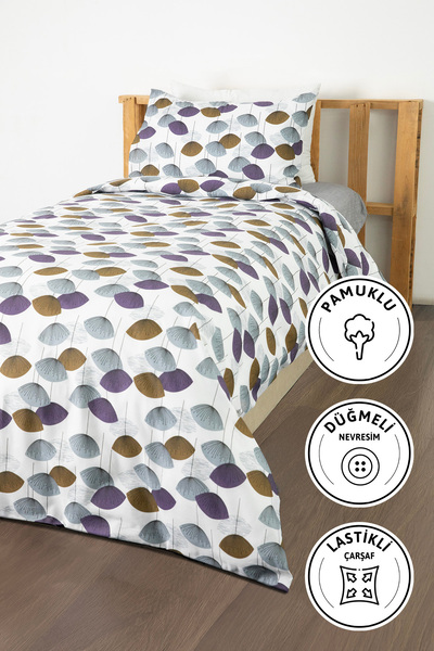 FAVORA Forest Ranforce Одномісний комплект постільної білизни - Фіолетовий