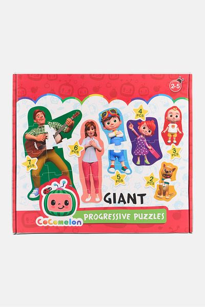 Cocomelon Giant Progressive Puzzle, Red Combo