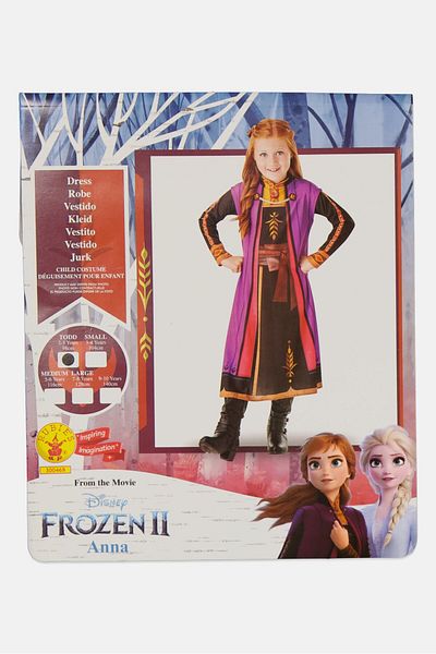 Disney Frozen Frozen 2 Anna Classic Travel Costume 2-3 Years, Purple Combo