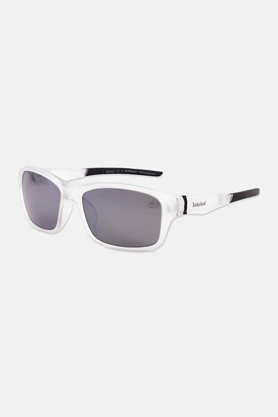 Timberland Men Tb9293 Square Sunglasses, Silver