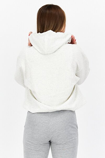 New Balance Women Sportswear Fit Brand Logo Training Hoodies, Grey