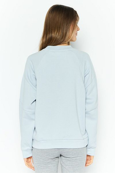 Hurley Women Sportswear Fit Long Sleeve Training Sweatshirt, Light Blue