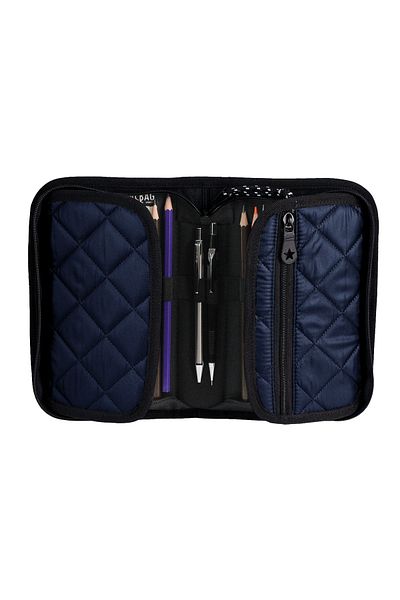 Jacbag Cover Soft-Hard Cover Quilted Pencil Case with Bookmark