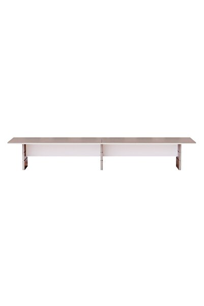 Mahmayi Zelda Conference Table | Office Conference cum Meeting Table, Light Concrete_480cm
