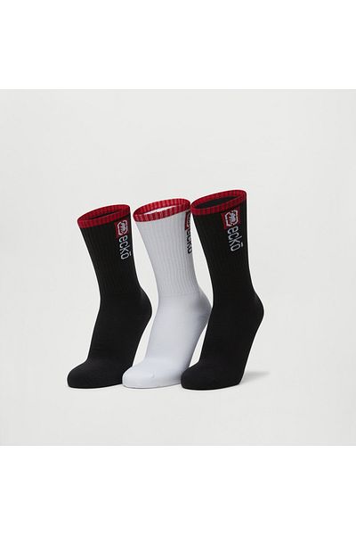 ECKO Set of 3 - Ecko Unltd Logo Detail Ribbed Calf Length Socks