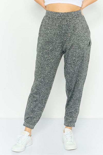 Kangol Women Regular Fit Heather Jogger Pants, Dark Grey