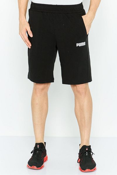 Puma شورت رجالي رياضي مناسب للخارج برباط، أسود