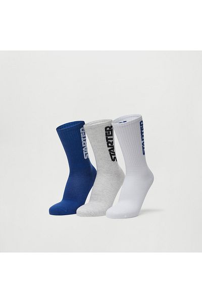Starter Set of 3 - Starter Logo Detail Crew Length Socks