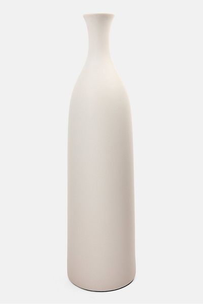 Muy Mucho Ceramic Decorative Vase, White