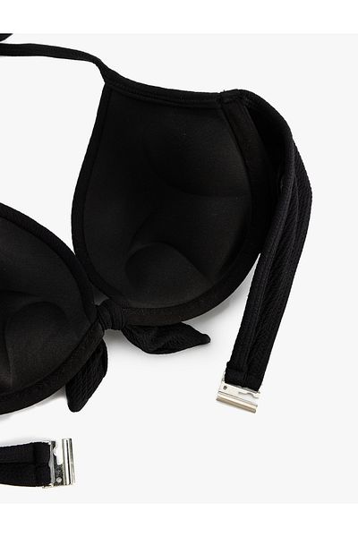 Koton Push-Up Sweetheart λαιμόκοψη μπικίνι μπλούζα με φιόγκο