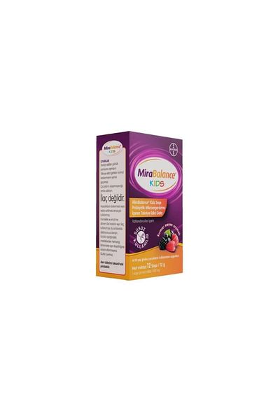 Bayer Mirabalance Kids - Red Fruit Flavored, Probiotic 12 Sachets
