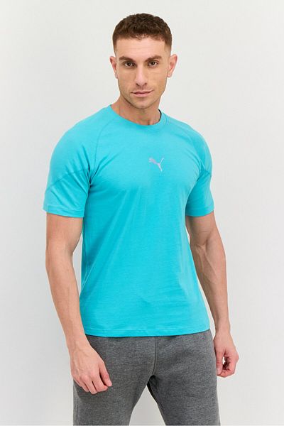 Puma Men Sportswear Fit Short Sleeves Training T-shirt, Turquoise