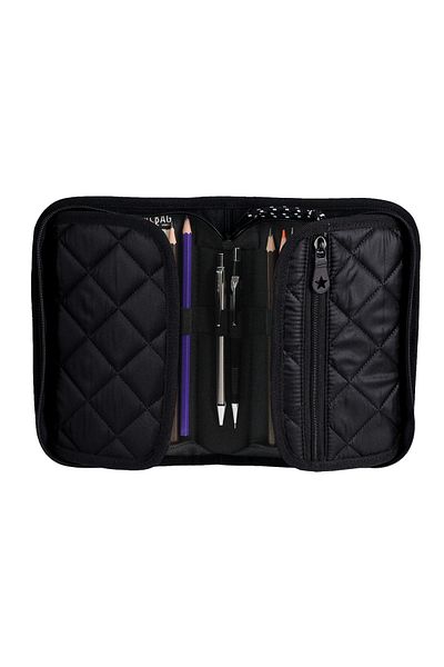 Jacbag Cover Soft-Hard Cover Quilted Pencil Case with Bookmark