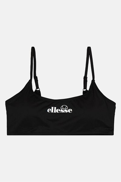 Ellesse Women Brand Logo Padded Bikini Top, Black