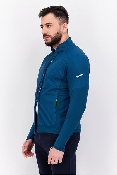 Brooks Men Sportswear Fit Long Sleeve Training Jacket, Teal Green
