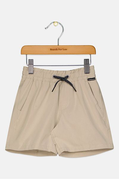 Quiksilver Toddlers Boy Solid Board Short, Beige
