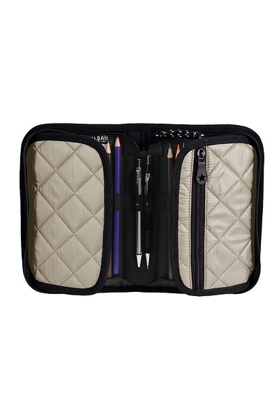 Jacbag Cover Soft-Hard Cover Quilted Pencil Case with Bookmark